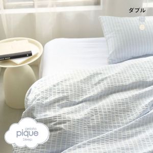 ジェラートピケ スリープ サッカーストライプ2点セット(ダブル) ジェラピケ gelato pique Sleep