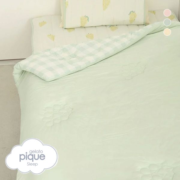 ジェラートピケ スリープ 接触冷感フルーツ柄リバーシブルキルトケット ジェラピケ gelato pique Sleep