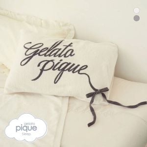 ジェラートピケ スリープ リボンロゴジャガードピローケース ジェラピケ gelato pique Sleep