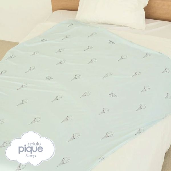 ジェラートピケ スリープ アイス柄 接触冷感×パイル リバーシブルケット ジェラピケ gelato pique Sleep