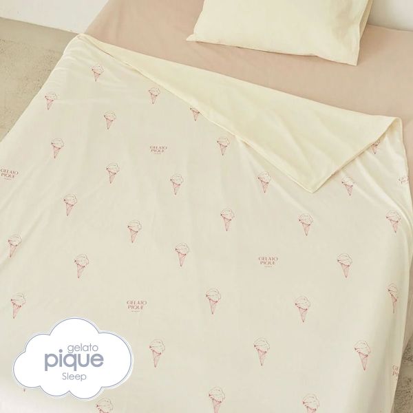 ジェラートピケ スリープ アイス柄 接触冷感×パイル リバーシブルケット ジェラピケ gelato pique Sleep