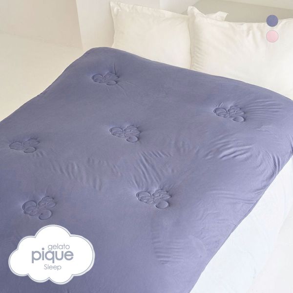 ジェラートピケ スリープ モノグラム柄 キルトケット Sleep ジェラピケ