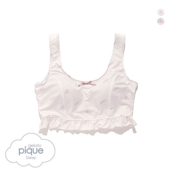 ジェラートピケ スリープ モノグラム柄 ナイトブラ ブラジャー gelato pique ジェラピケ