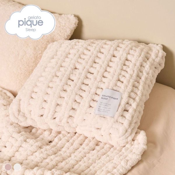 ジェラートピケ スリープ チャンキーニット クッションカバー ジェラピケ gelato pique Sleep