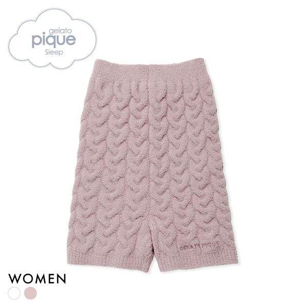 ジェラートピケ スリープ レディース ケーブルニット ウエストウォーマーパンツ ジェラピケ パジャマ ルームウェア gelato pique Sleep