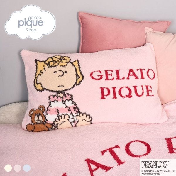 ジェラートピケ スリープ PEANUTS ジャガードピローケース ジェラピケ gelato pique SLEEP スヌーピー