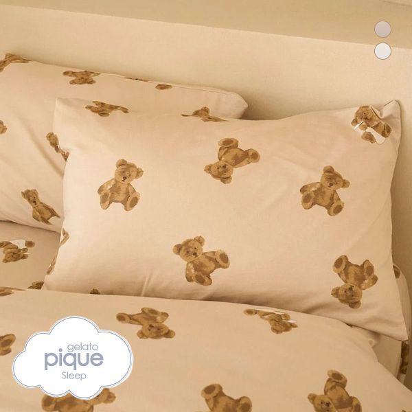 ジェラートピケ スリープ ベア柄ピローケース ジェラピケ gelato pique Sleep