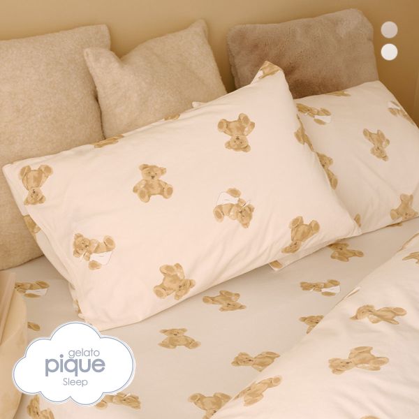 ジェラートピケ スリープ ベア柄ピローケース ジェラピケ gelato pique Sleep