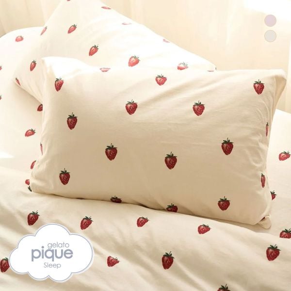 ジェラートピケ スリープ ストロベリー柄ピローケース ジェラピケ gelato pique Sleep
