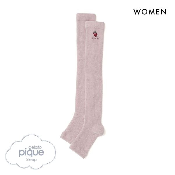 ジェラートピケ スリープ レディース ストロベリー刺繍 着圧ソックス ジェラピケ gelato pique Sleep