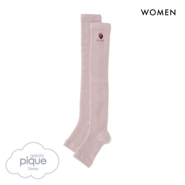 ジェラートピケ スリープ レディース ストロベリー刺繍 着圧ソックス ジェラピケ gelato pique Sleep