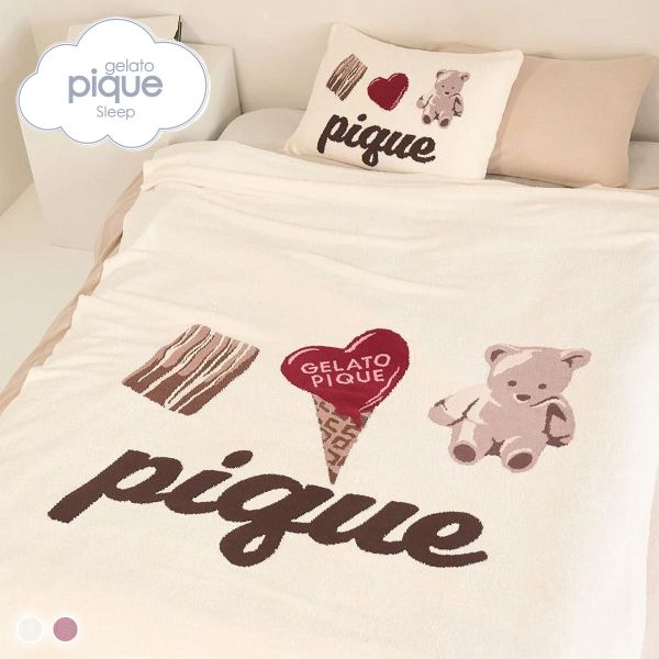 ジェラートピケ スリープ Valentine ジャガードマルチカバー ジェラピケ gelato pique SLEEP バレンタイン