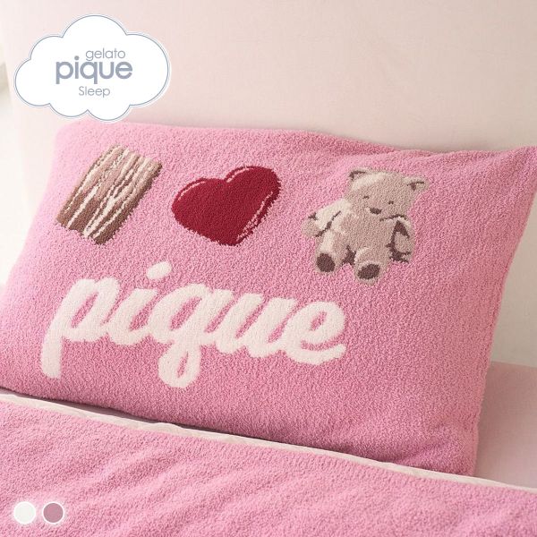 ジェラートピケ スリープ Valentine ジャガードピローケース ジェラピケ gelato pique SLEEP バレンタイン