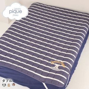 ジェラートピケ スリープ UNISEX プレイフルDOG敷きパッド(ダブル) ジェラピケ gelato pique Sleep