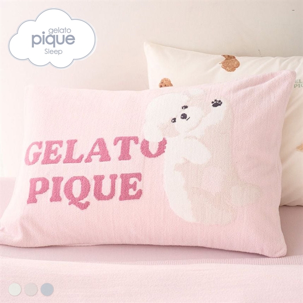 ジェラートピケ スリープ エアリーモコドッグジャガードピローケース ジェラピケ gelato pique Sleep