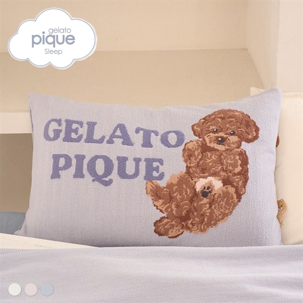 ジェラートピケ スリープ エアリーモコドッグジャガードピローケース ジェラピケ gelato pique Sleep