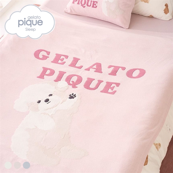 ジェラートピケ スリープ エアリーモコドッグジャガードマルチカバー ジェラピケ gelato pique Sleep