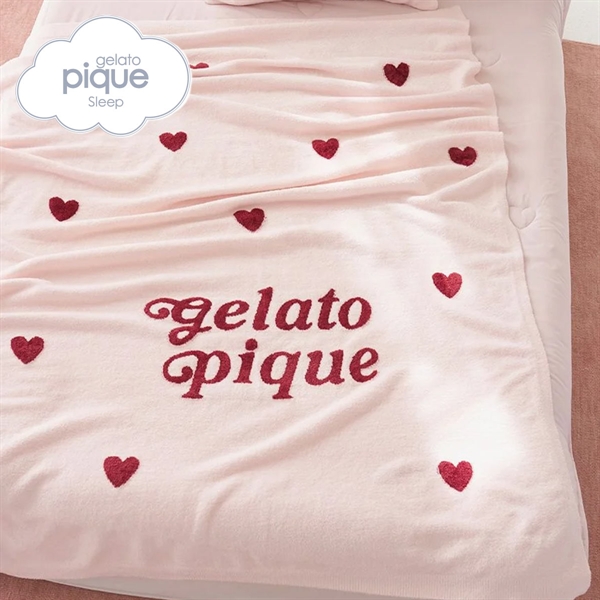ジェラートピケ スリープ ハートロゴジャガード マルチカバー ジェラピケ gelato pique Sleep