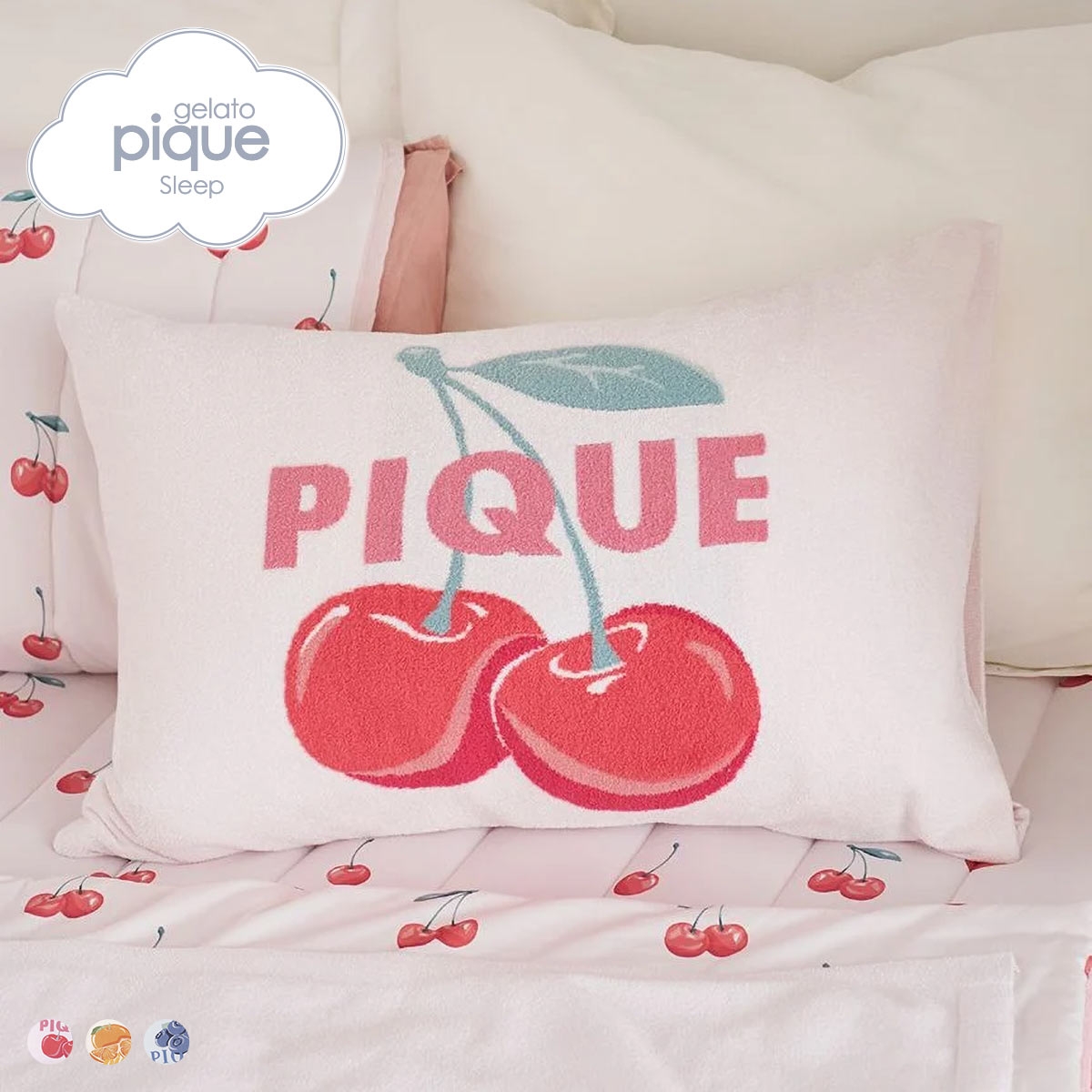 ジェラートピケ スリープ フルーツジャガード ピローケース ジェラピケ gelato pique Sleep