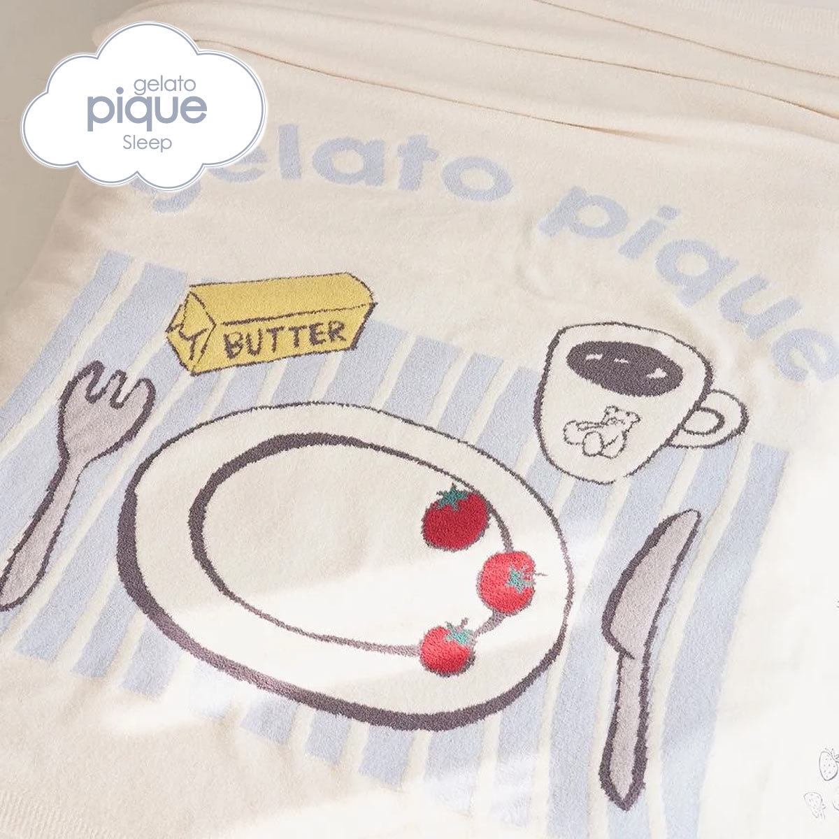 ジェラートピケ スリープ モーニングモチーフ ジャガードマルチカバー ジェラピケ gelato pique Sleep