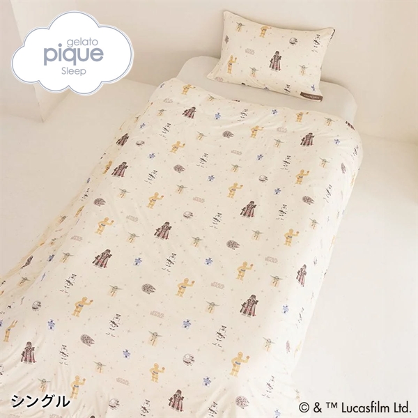 ジェラートピケ STAR WARS スリープ 総柄プリント2点セット ジェラピケ スターウォーズ gelato pique Sleep