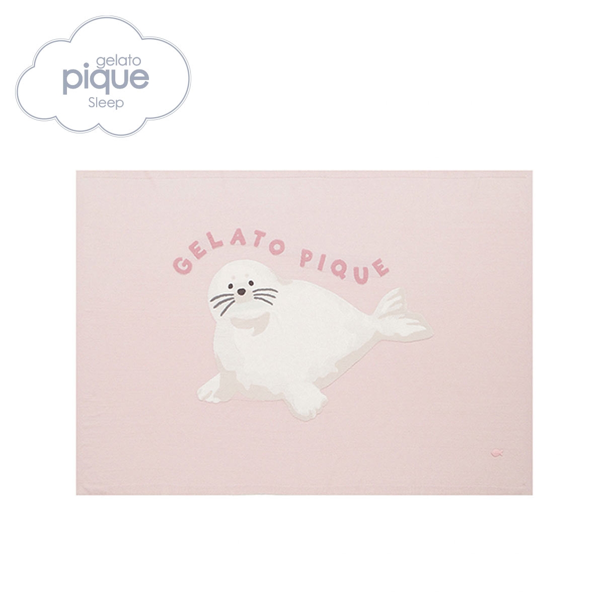 ジェラートピケ スリープ 接触冷感 シーアニマル ジャガードハーフケット ジェラピケ gelato pique Sleep(PI-ピンク-Free)