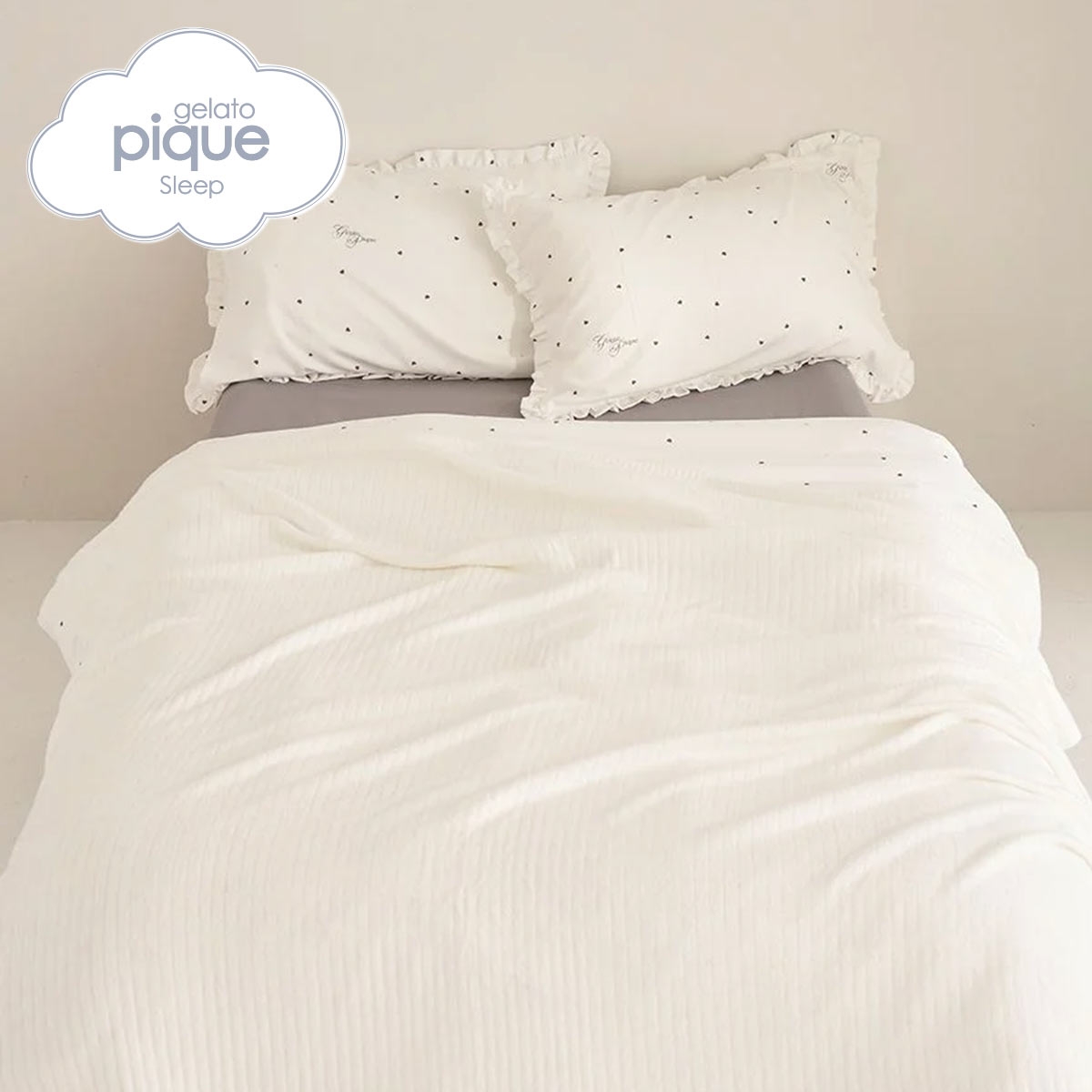 ジェラートピケ スリープ 調温スムーズィー マルチカバー ジェラピケ gelato pique Sleep(OW-オフホワイト-Free)