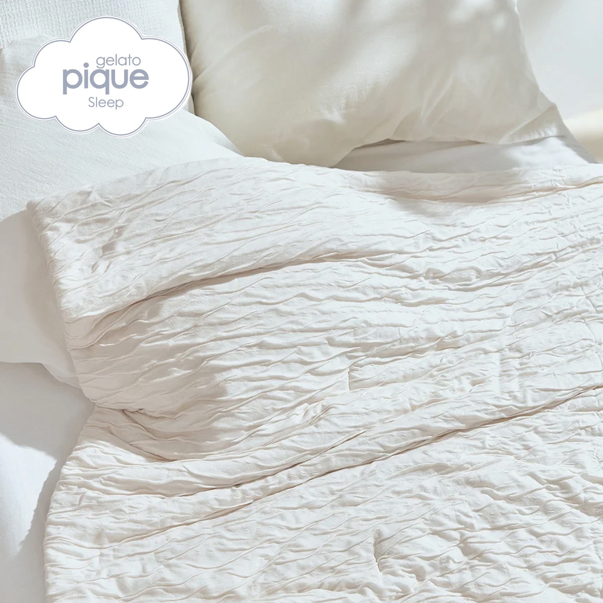 ジェラートピケ スリープ ふわくしゅケット ジェラピケ gelato pique Sleep(OW-オフホワイト-Free)