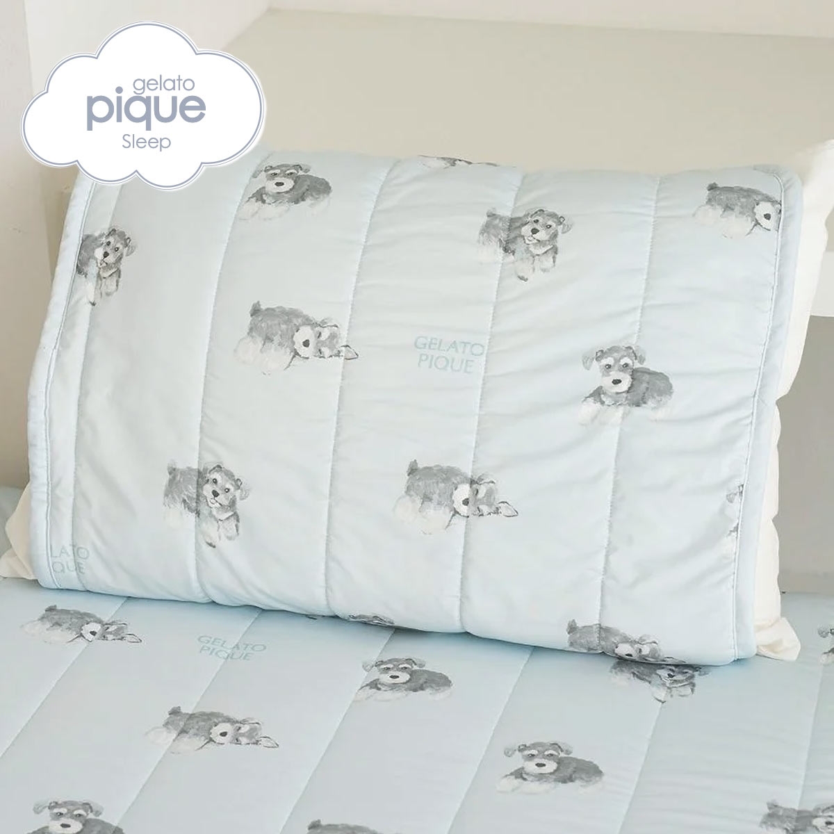 ジェラートピケ スリープ 接触冷感 DOG柄ピローパッド ジェラピケ gelato pique Sleep