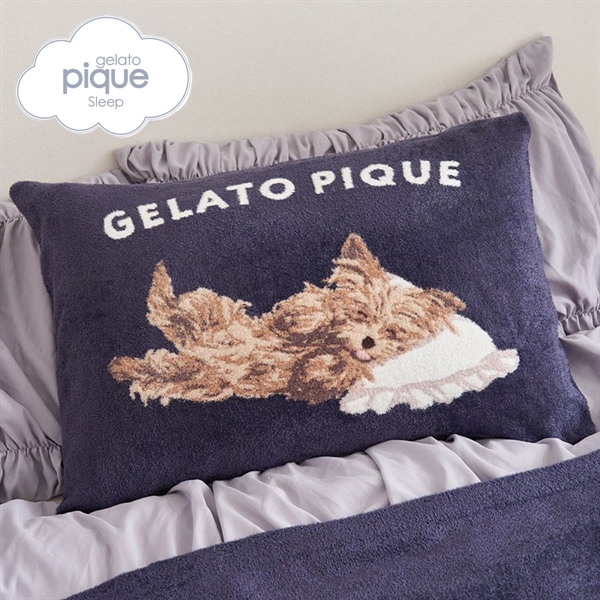 ジェラートピケ スリープ ヨークシャーテリアジャガードピローケース ジェラピケ gelato pique Sleep