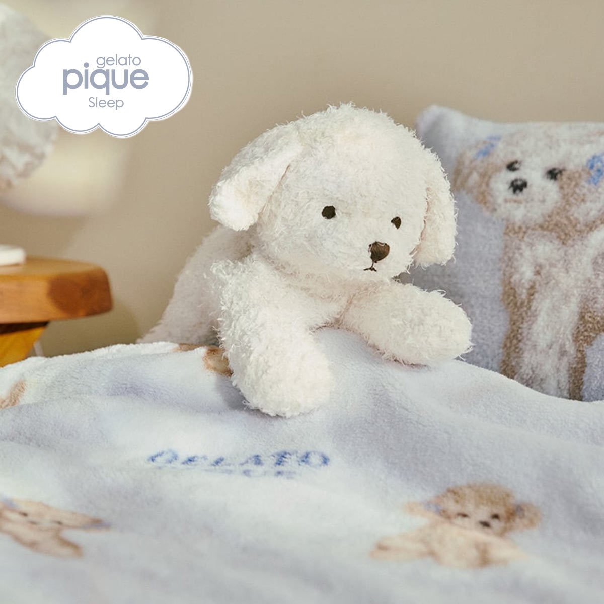 ジェラートピケ スリープ DOGクッション ジェラピケ gelato pique Sleep(OW-オフホワイト-Free)