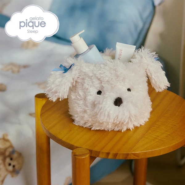 ジェラートピケ スリープ リボンDOGモチーフ収納ポーチ ジェラピケ gelato pique Sleep