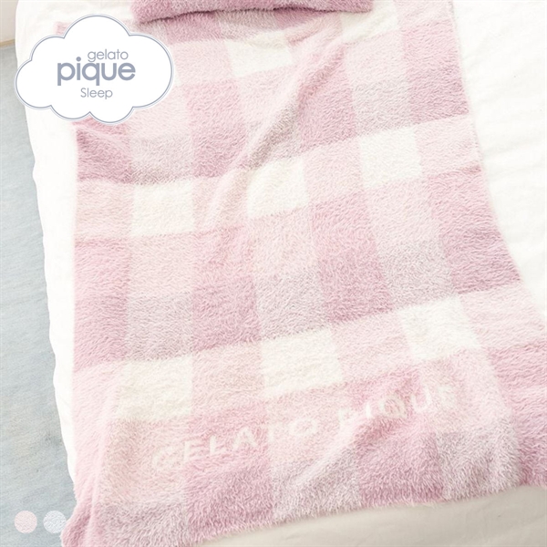 ジェラートピケ スリープ フェザーチェックハーフケット ジェラピケ gelato pique Sleep
