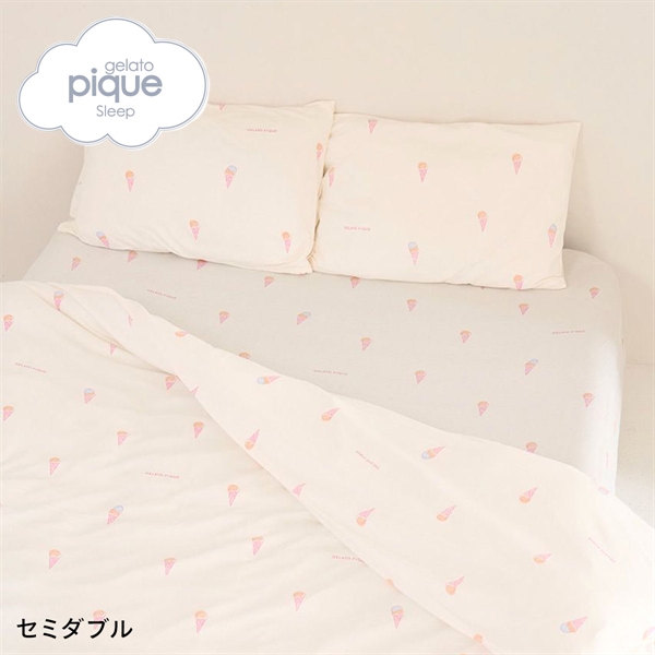 ジェラートピケ スリープ IFMC. 総柄プリント寝具3点セット(セミダブル) ジェラピケ gelato pique Sleep