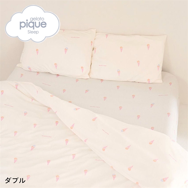 ジェラートピケ スリープ IFMC. 総柄プリント寝具3点セット(ダブル) ジェラピケ gelato pique Sleep