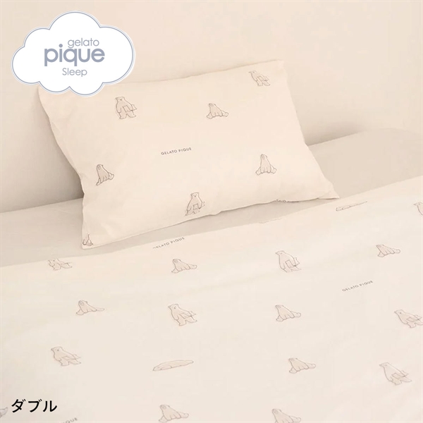 ジェラートピケ スリープ IFMC. 総柄プリント寝具2点セット(ダブル) ジェラピケ gelato pique Sleep