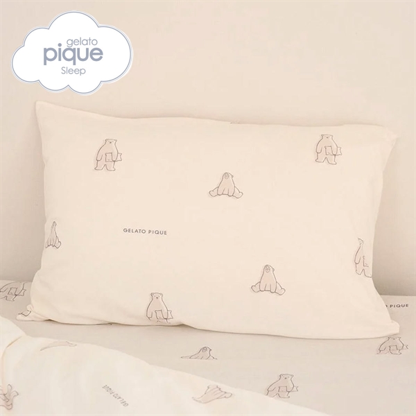 ジェラートピケ スリープ IFMC. 総柄プリントピローケース ジェラピケ gelato pique Sleep