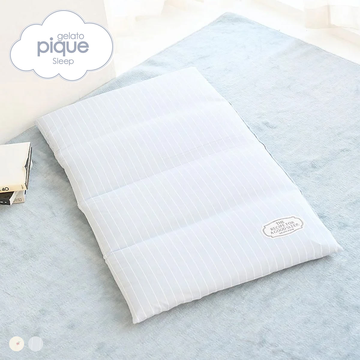 ジェラートピケ スリープ バリエーションプリントごろ寝クッション ジェラピケ gelato pique Sleep(BU-ブルー-Free)