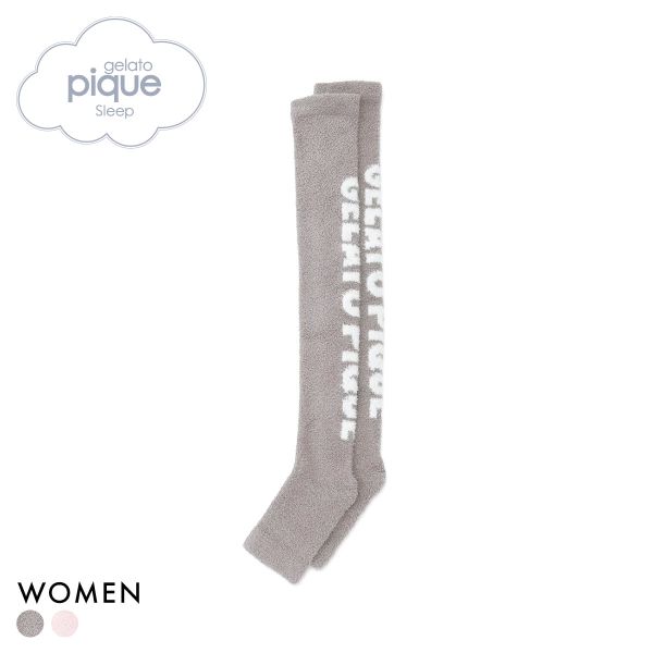 ジェラートピケ スリープ レディース トラベルグッズ ロゴジャガード着圧ソックス ジェラピケ gelato pique Sleep