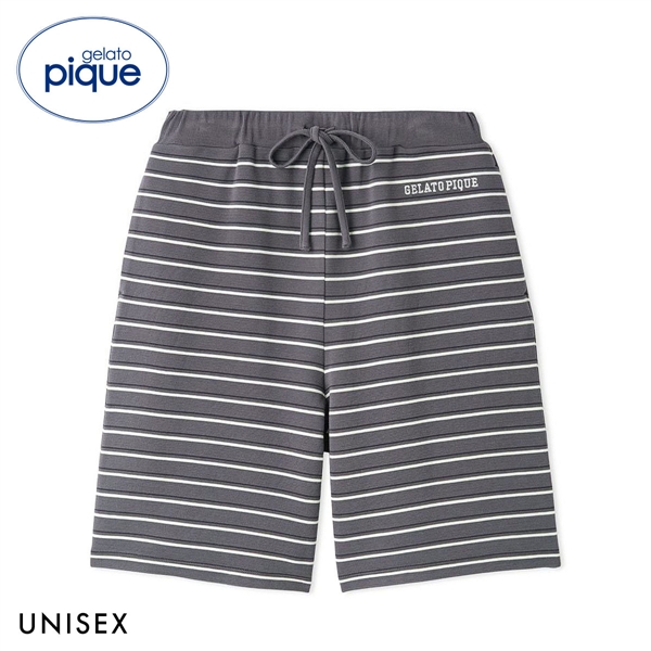 ジェラートピケ ユニセックス UNISEX リップルボーダーハーフパンツ ジェラピケ パジャマ ルームウェア gelato pique