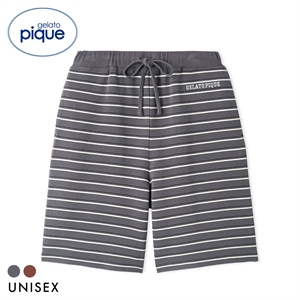 ジェラートピケ ユニセックス UNISEX リップルボーダーハーフパンツ ジェラピケ パジャマ ルームウェア gelato pique