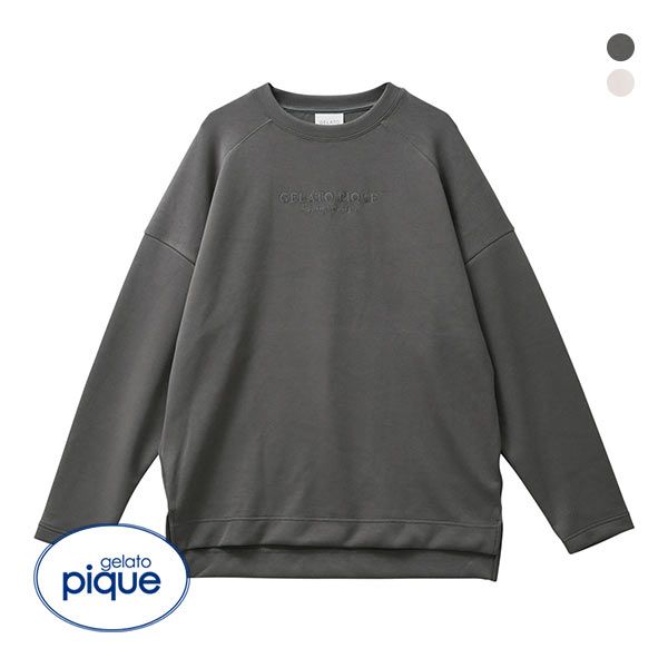 ★新品未使用★ GELATO PIQUE ルームウェアセット ダークグレー ジェラートピケ gelato pique【UNISEX】ポンチプルオーバー