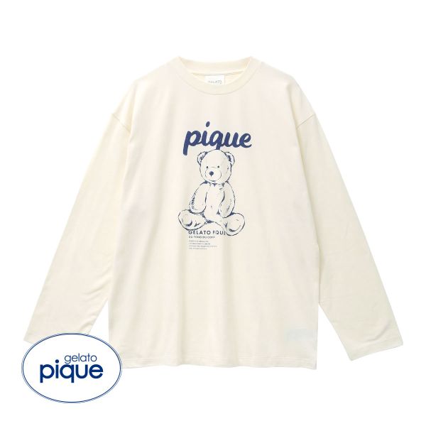 ジェラートピケ gelato pique 【UNISEX】ワンポイントロンT ジェラピケ パジャマ ルームウェア