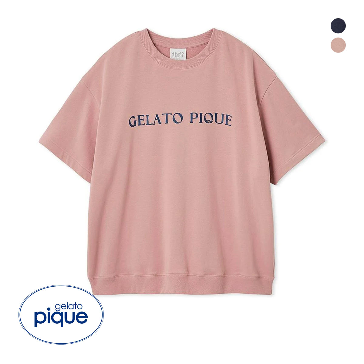 ジェラートピケ ユニセックス 裏毛プルオーバー ジェラピケ ルームウェア gelato pique UNISEX(PI-ピンク-S-M)