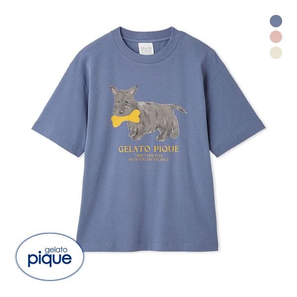 ジェラートピケ ユニセックス ワンポイントTシャツ ジェラピケ ルームウェア gelato pique UNISEX