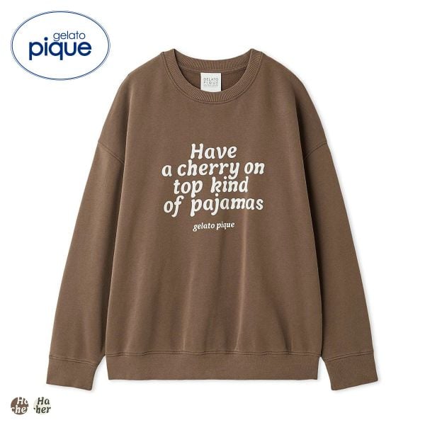 ジェラートピケ ユニセックス 裏毛プルオーバー ジェラピケ ルームウェア gelato pique UNISEX