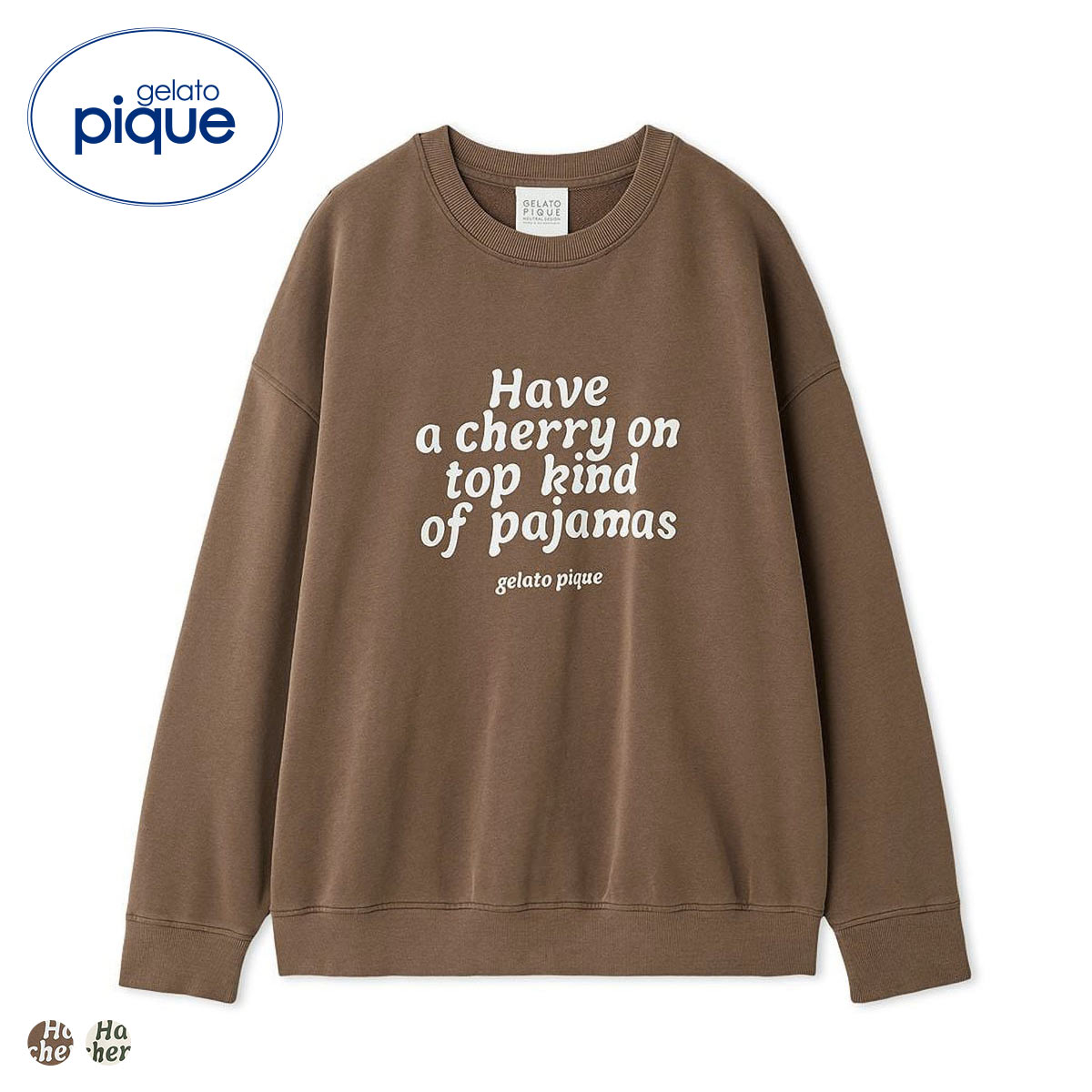 ジェラートピケ ユニセックス 裏毛プルオーバー ジェラピケ ルームウェア gelato pique UNISEX