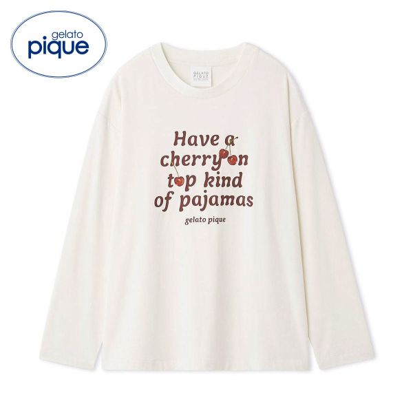【メール便(30)】 ジェラートピケ ユニセックス チェリー柄シャツ ジェラピケ ルームウェア gelato pique UNISEX 【メール便(30)】 ジェラートピケ ユニセックス チェリー柄シャツ ジェラピケ ルームウェア gelato pique UNISEX