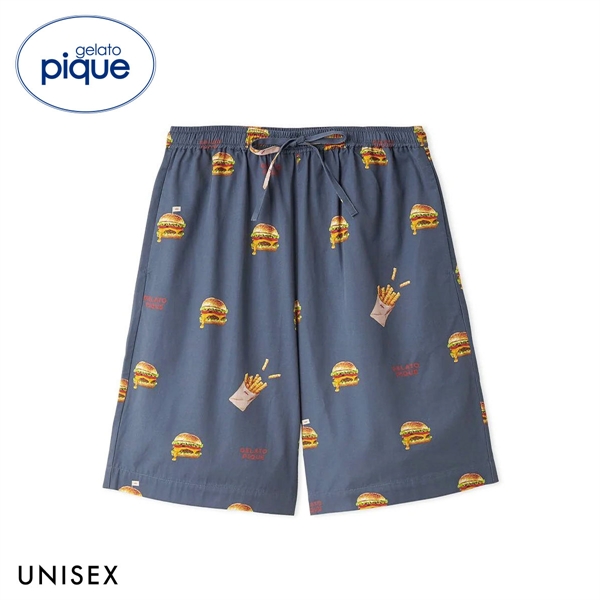 ジェラートピケ ユニセックス 接触冷感 HIGH CALORIE柄ハーフパンツ ジェラピケ パジャマ ルームウェア UNISEX gelato pique
