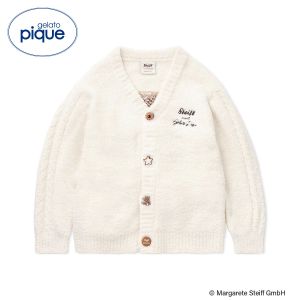 ジェラートピケ ユニセックス シュタイフ UNISEX パウダージャガードカーディガン ジェラピケ ルームウェア gelato pique Steiff